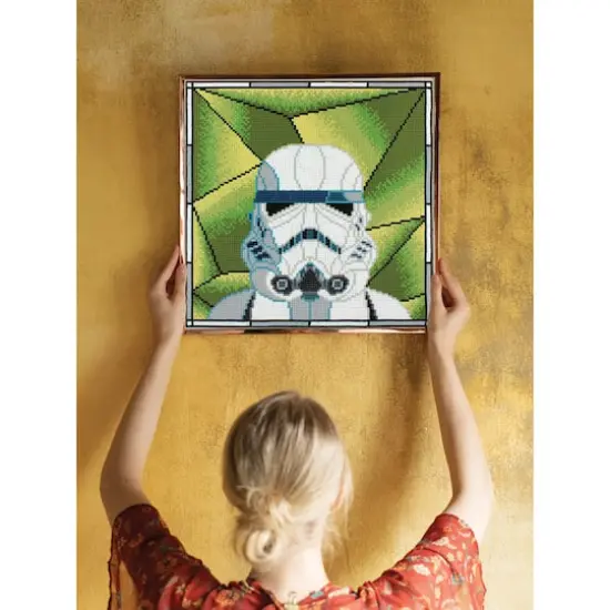 Camelot&reg; Dots Stormtrooper Stained Glass Diamond Painting Kit {5}