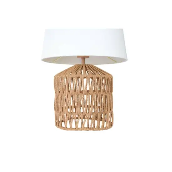 Hello Honey&reg; 18" Drum-Shaped Rope Table Lamp {6}