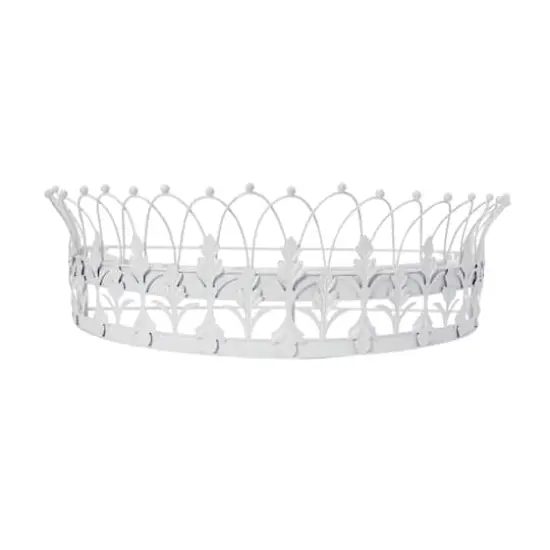 Hello Honey&reg; 29" Metal Curtain Crown White {1}