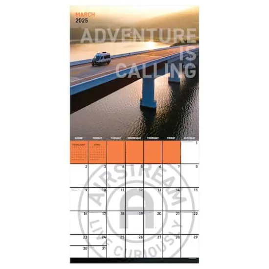 TF Publishing 2025 Airstream: Live Riveted Wall Calendar {5}