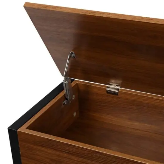 Honey Can Do Walnut Entryway Shoe Storage & Bench {9}