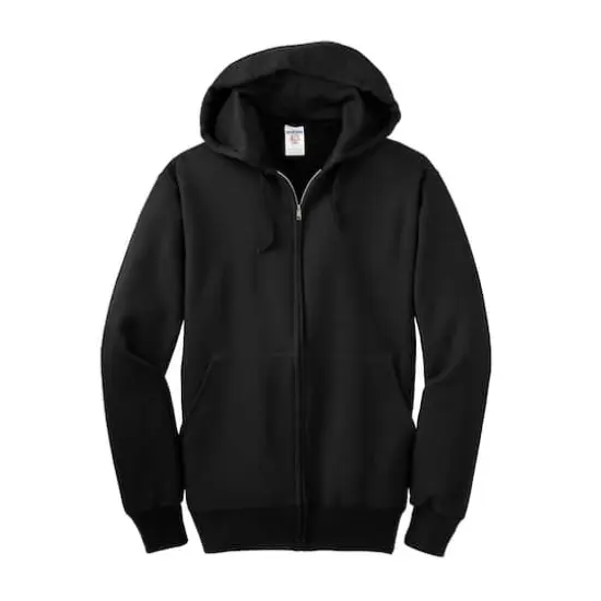 JERZEES&reg; Super Sweats&reg; NuBlend&reg; Full-Zip Hooded Sweatshirt Black {1}