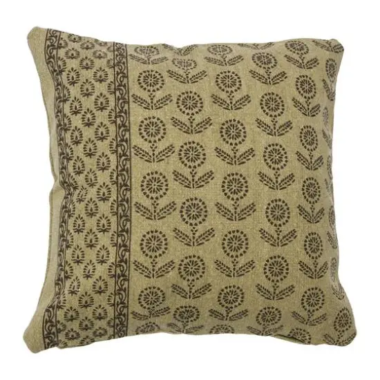 Hello Honey&reg; 20" Square Floral Fields Pillow Cover Green {1}