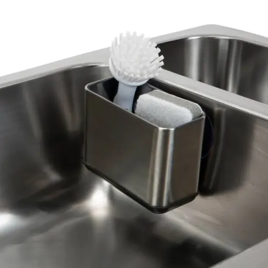 Kitchen Details Suction Sink Caddy Stainless Steel {8}