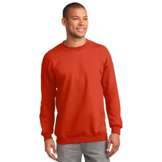 Port & Company&reg; Essential Fleece Crewneck Sweatshirt Orange {4}