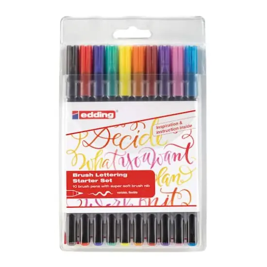 edding&reg; 1340 Brush Lettering Pen 10 Color Starter Set {1}
