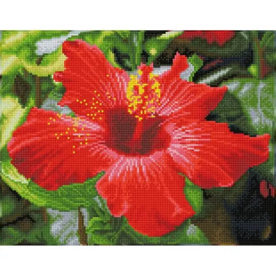 Diamond Dotz&reg; Intermediate Hibiscus in Bloom Diamond Painting Kit {1}