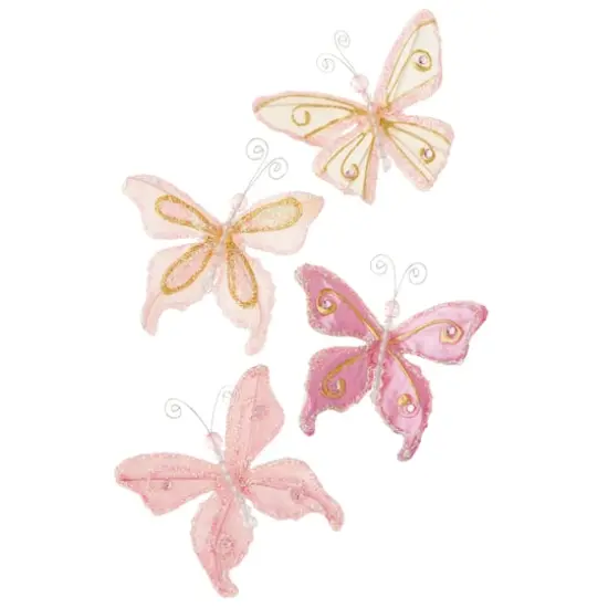 Recollections&trade; Glacee Butterfly Embellishments Pink {1}