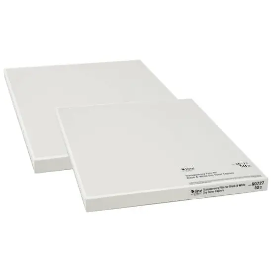 C-Line&reg; Plain Paper Copier Transparency Film, Clear, 8.5" x 11" 2 Packs of 50 {1}