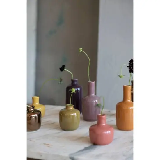 Hello Honey&reg; Reactive Glaze Stoneware Vase Set, 8ct. {6}