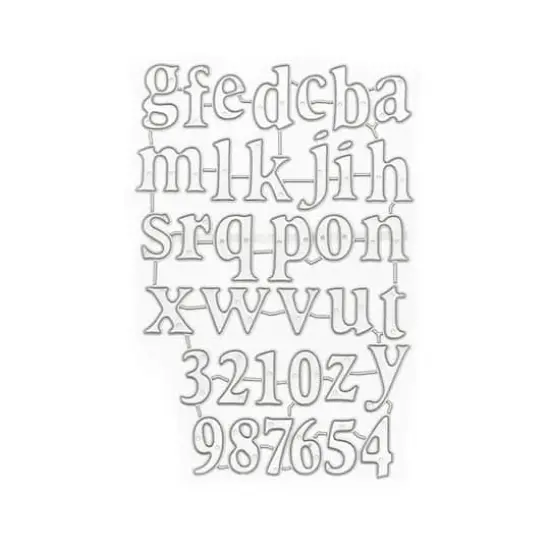 Alphabet & Number Cutting Die by Recollections&trade; {3}