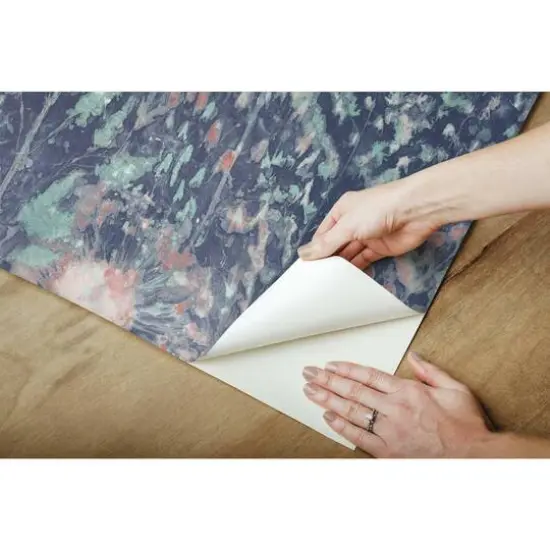 RoomMates Dandelion Peel & Stick Wallpaper Blue and Red {10}