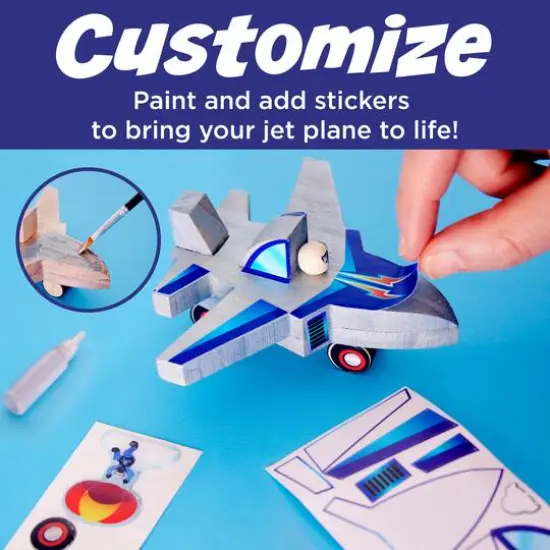 Creativity for Kids&reg; Buildeez!&trade; Ace Jet Plane Wooden Model Set {7}