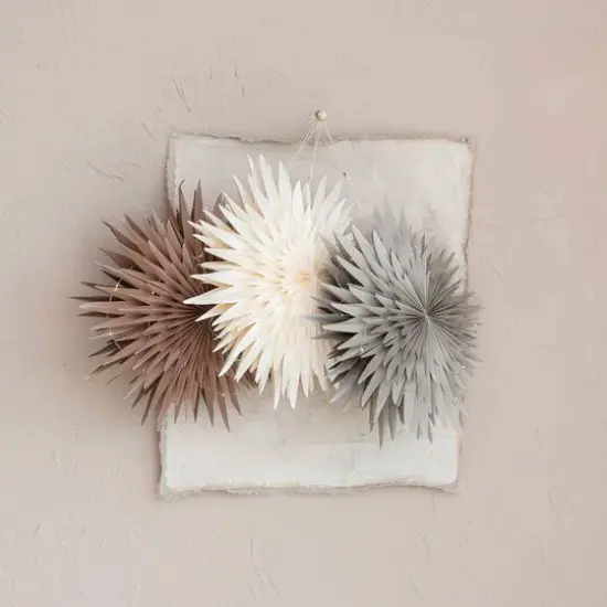 Hello Honey&reg; Paper Folding Snowflake Ornament with LED Light String Set {3}