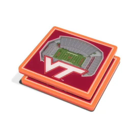 NCAA 3D StadiumView Coasters Virginia Tech Hokies {1}