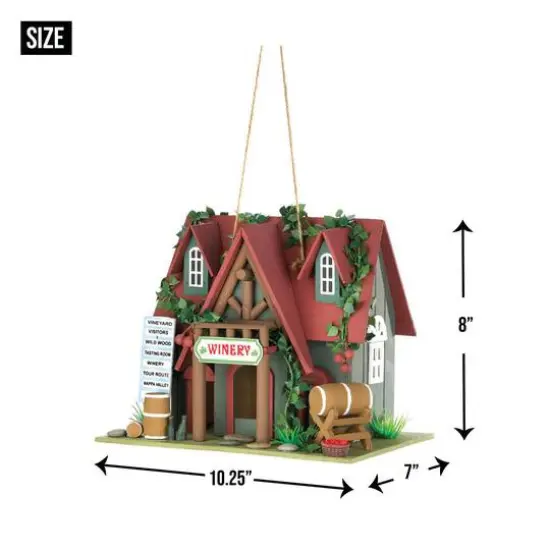 8" Cottage Winery Birdhouse {6}