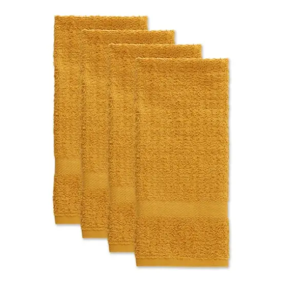 DII&reg; Solid Honey Gold Waffle Terry Dish Towels, 4ct. {5}