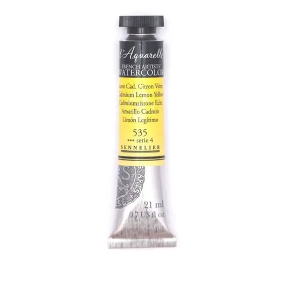 Sennelier French Artists' Watercolor, 21mL 535 Cadmium Lemon Yellow S4 {1}