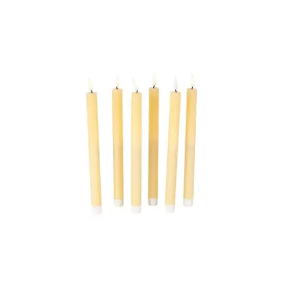 11" Flameless Wax Candles with Remote Control, 6ct. Yellow {3}