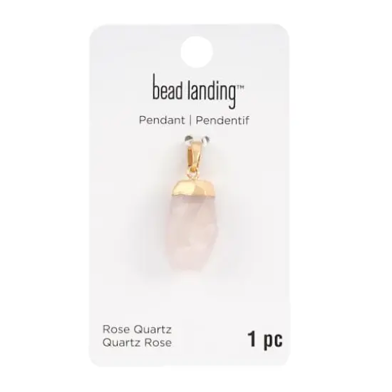 Rose Quartz Irregular Pendant by Bead Landing&trade; {4}