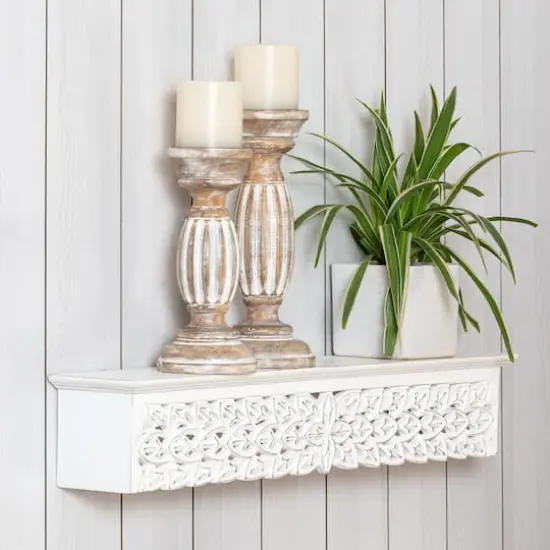 Habitat Gaudin 30" White Decorative Shelf {6}