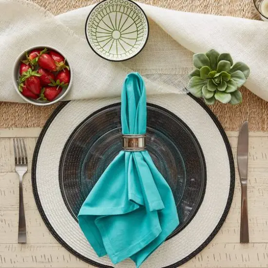 DII&reg; Solid Oversized Napkin, 6ct. Aqua Waters {8}