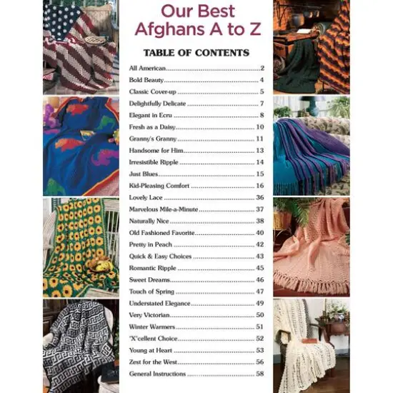 Leisure Arts&reg; Our Best Afghans A to Z Book {4}