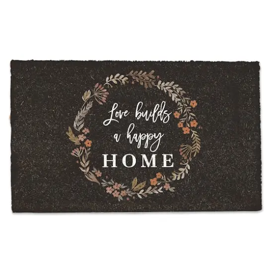 Love Builds a Happy Home Door Mat {1}