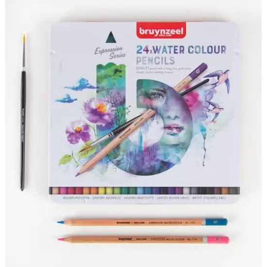 Bruynzeel Expression 24 Water Colour Pencil Set {4}