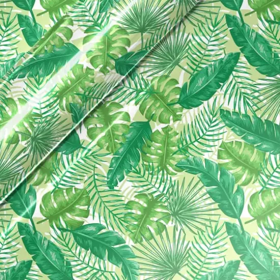 Siser&reg; EasyPatterns&reg; Plus Tropical Leaves Heat Transfer Vinyl Light Green/Green {1}