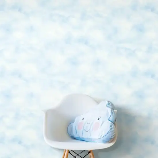 RoomMates Cloud Peel & Stick Wallpaper Teal {6}