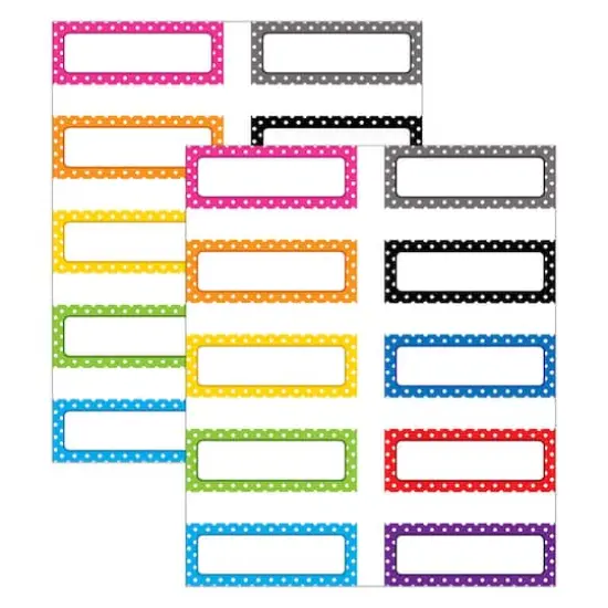Teacher Created Resources&reg; Polka Dots Magnetic Labels, 2 Packs of 30 {1}