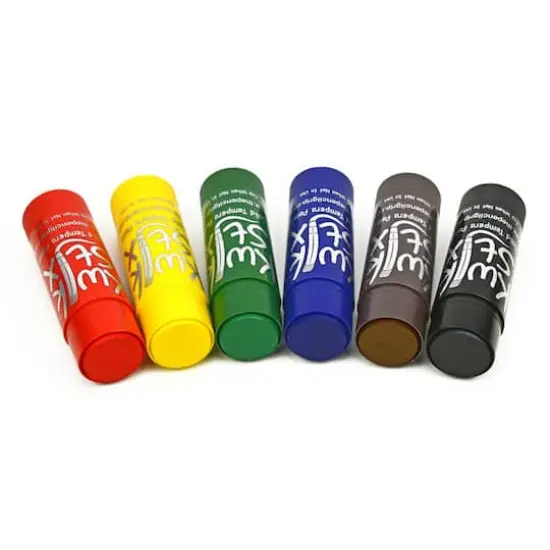Kwik Stix™ 6 Classic Color Jumbo Solid Tempera Paint Stick Set {5}