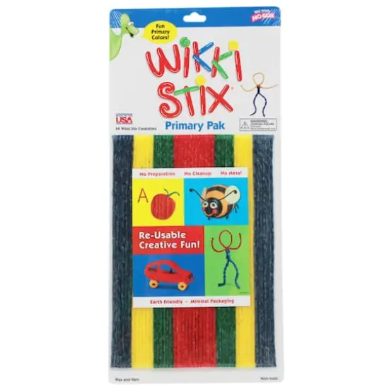 Wikki Stix&reg; Primary Pak 8" Reusable Craft Pack, 3ct. {3}