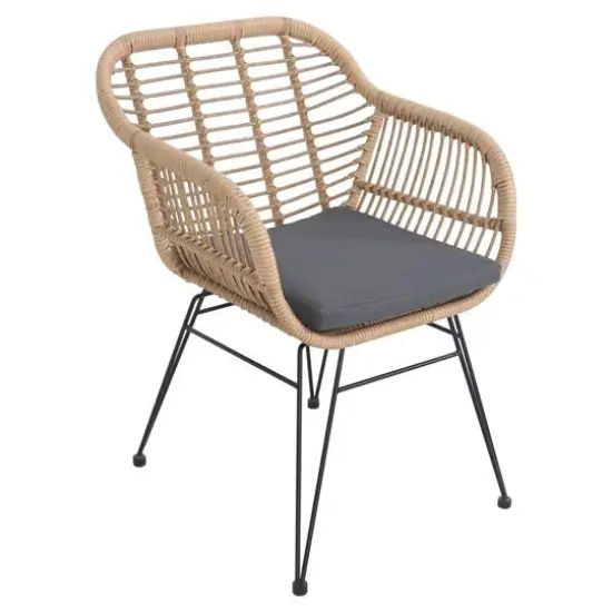 Coral Bay Rattan Outdoor Bistro Set with Cushions {4}