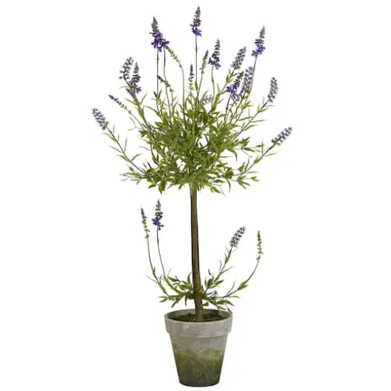 3ft. Potted Lavender Single Ball Topiary Tree {1}
