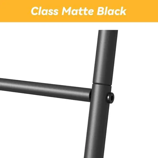 NEX&trade; Black Metal Blanket Ladder Holder Set {7}