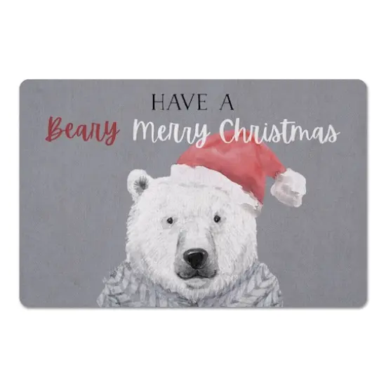Have a Beary Merry Christmas Floor Mat {1}