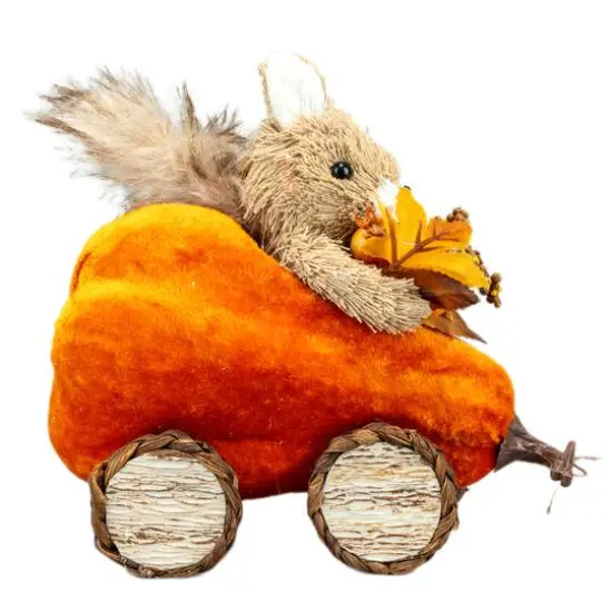 7" Squirrel in Pumpkin Car Natural D&eacute;cor by Ashland&reg; {4}