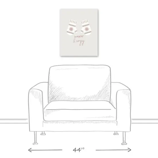 Warm And Cozy Mittens 16x20 Canvas Wall Art {6}