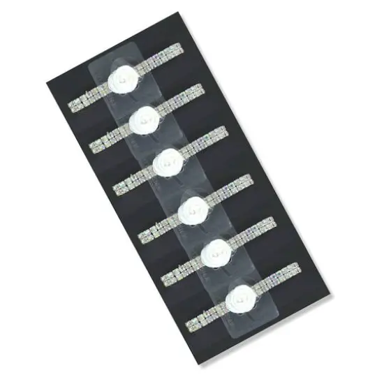 JAM Paper Sophisticated Flower Bracelet, 6ct. Iridescent {1}