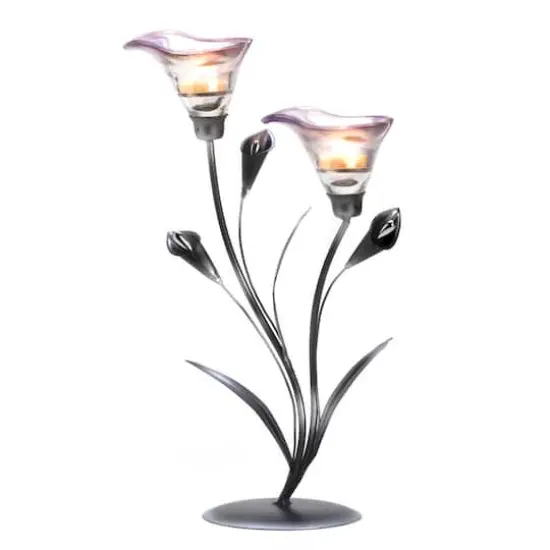 15" Calla Lily Candle Holder {1}