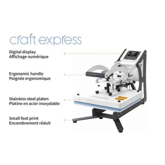 Craft Express White Small Format Heat Press {4}