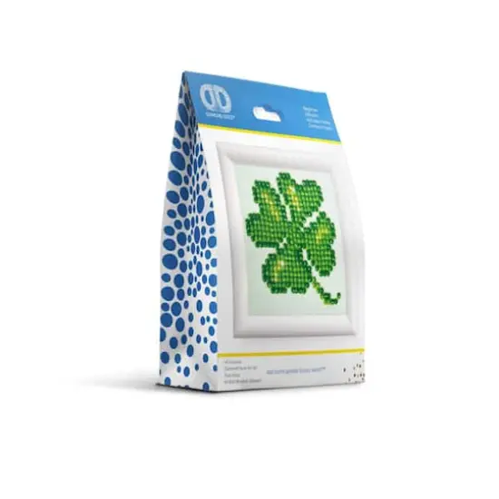 Diamond Dotz® Beginner Lucky Leaves with Frame Diamond Facet Art Kit {3}