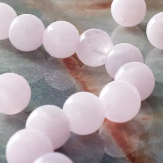 Rose Quartz Round Beads, 12mm by Bead Landing&trade; {3}