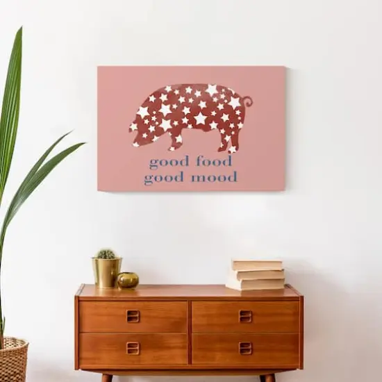 Good Mood Good Food Canvas Wall Art {5}