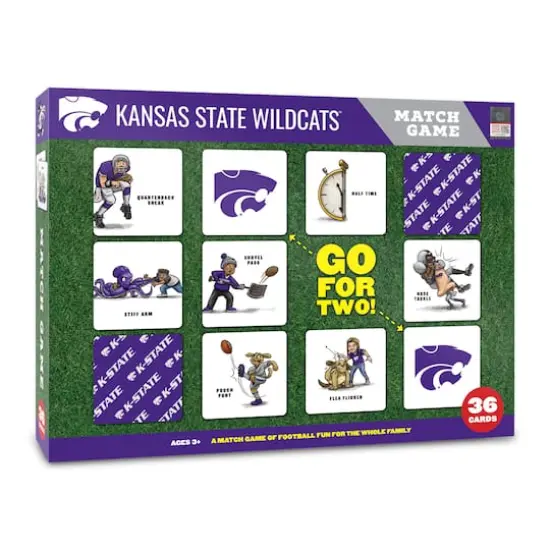 College Team Licensed Memory Match Game Kansas State Wildcats {1}