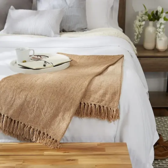 DII&reg; Soft Natural Chenille Throw {4}