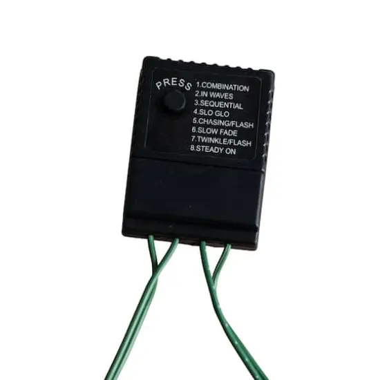 7ft. Pre-Lit Green Santa&rsquo;s Hat Artificial Christmas Tree, Clear LED Lights {5}