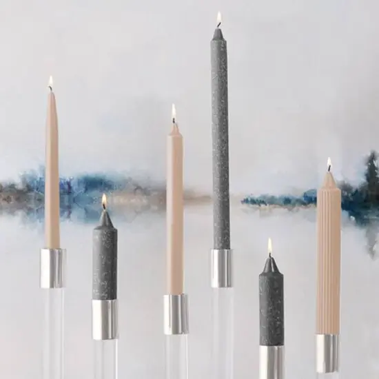 Root Candles Arista&trade; 9" Smooth Dinner Candles, 12ct. Blossom {5}